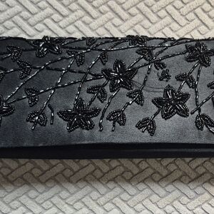 Bijoux Terner Black Fabric Clutch